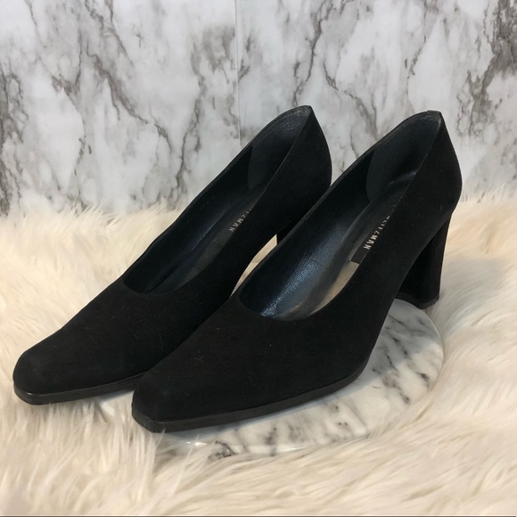 Stuart Weitzman Shoes - Stuart Weitzman | Black Leather Heels Style 237499